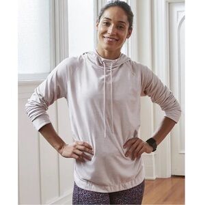 Athleta Uptempo Hoodie Sweatshirt Light Pink SIZE XS
